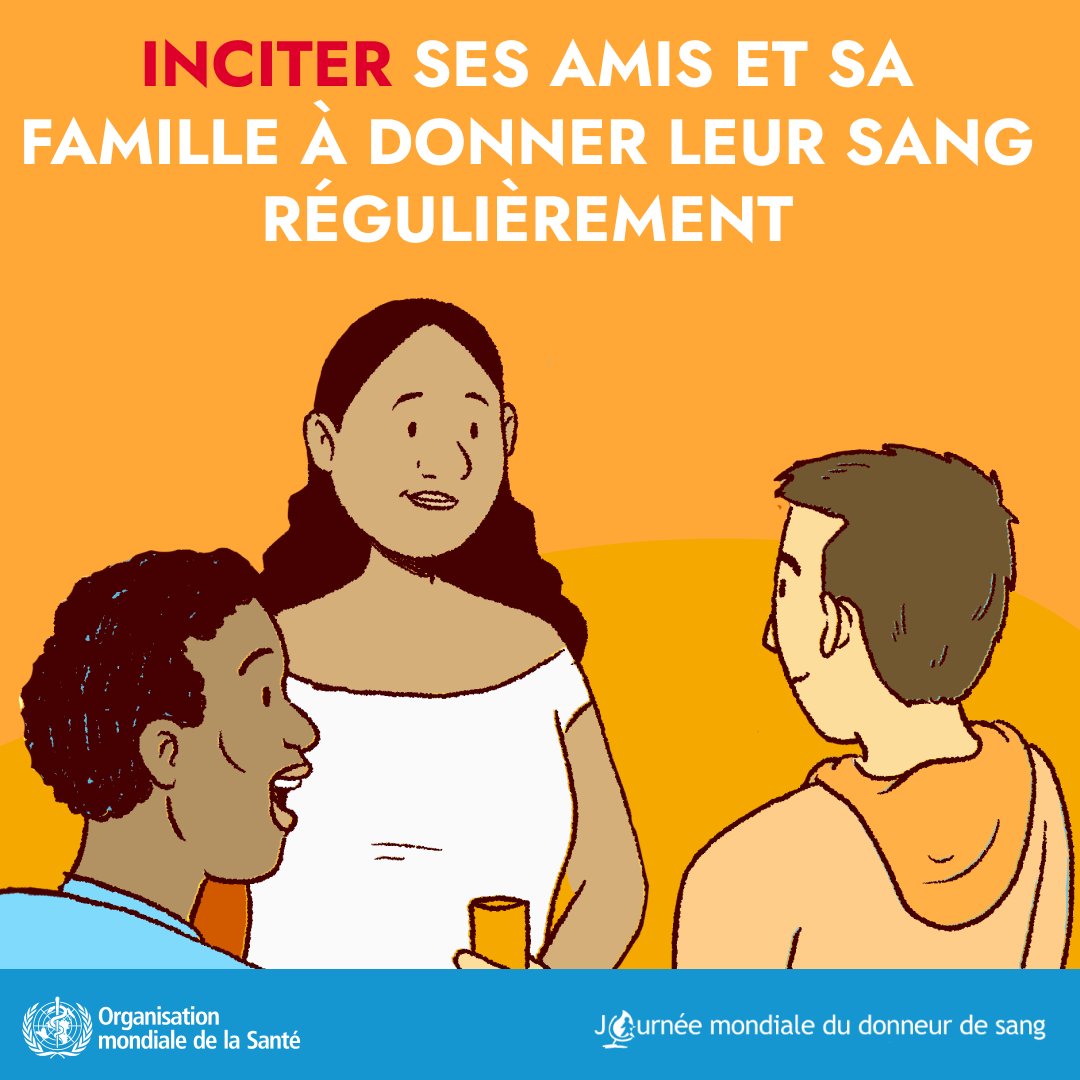 OmsTchad's tweet photo. Un don de sang ne prend que 10 à 15 minutes et peut sauver jusqu'à 3 vies. Merci à tous les donneurs de sang volontaires et non rémunérés.

Donnez du sang, sauvez des vies ! https://t.co/NYHSxJTCEm