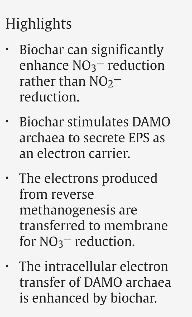 msmjetten's tweet photo. Biochar modulates intracellular electron transfer for nitrate reduction in #denitrifying anaerobic #methane oxidizing archaea #methanoperedens
https://t.co/Nc4gxyCsjg https://t.co/O0FpzZcqLh