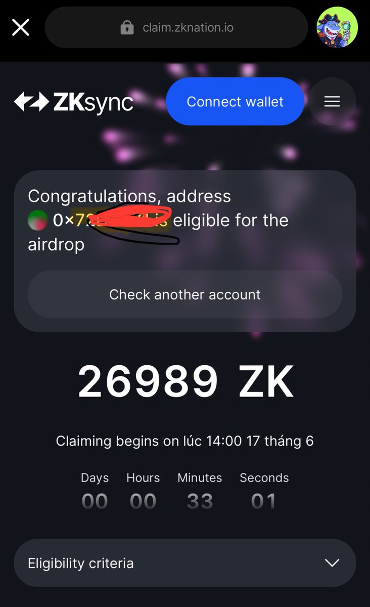 TNC404's tweet image. Cảm ơn @nambitdefi, cảm ơn @HoldstationW.

Nhờ dùng wallet Holdstation chơi meme mà lụm được airdrop của Zksync.

Cũng gọi là có chút may mắn 😊😊
