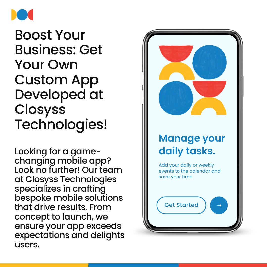 ClosyssTech's tweet photo. 𝐑𝐞𝐚𝐝𝐲 𝐭𝐨 𝐞𝐥𝐞𝐯𝐚𝐭𝐞 𝐲𝐨𝐮𝐫 𝐛𝐮𝐬𝐢𝐧𝐞𝐬𝐬 𝐰𝐢𝐭𝐡 𝐚 𝐠𝐚𝐦𝐞-𝐜𝐡𝐚𝐧𝐠𝐢𝐧𝐠 𝐦𝐨𝐛𝐢𝐥𝐞 𝐚𝐩𝐩?

At Closyss Technologies we specialize in creating unique mobile solutions that bring real results. From start to finish we ensure your app goes above and beyond. https://t.co/6ydZY9fp7I