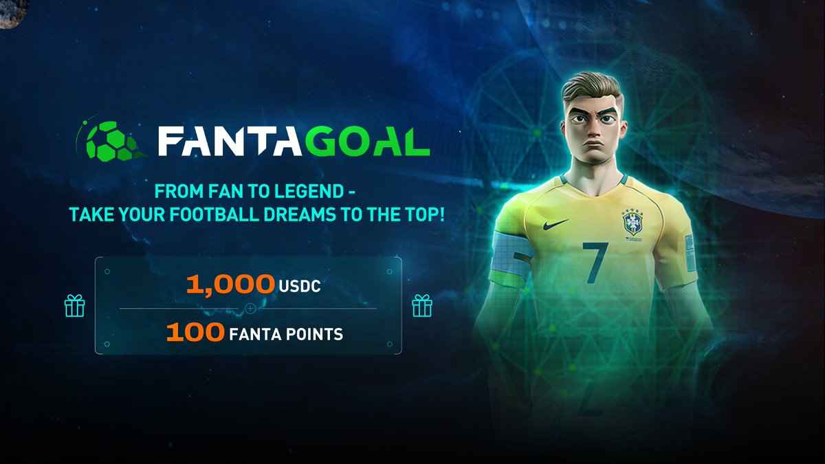 Space3_gg's tweet image. Feeling the Euro vibes already? @Fanta_Goal's got a NEW MISSION to quench your thirst for football glory ⚽️  

🎁 Reward: 1,000U &amp;amp; 100 Fanta Points  

Combining the exciting atmosphere of Euro Cup/Copa America with fantasy &amp;amp; team management magic, FantaGoal lets you build your…