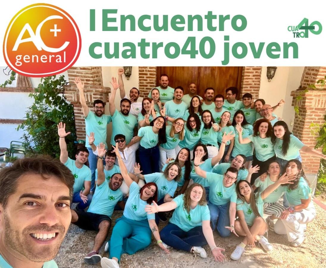 ¡Algo nuevo está brotando en el sector de jóvenes de ACG! 🌱🌱
Este fin de semana hemos celebrado el primer encuentro #cuatro40 para jóvenes en el que han participado 20 jóvenes de diferentes diócesis de España para experimentar un encuentro fundante con Jesucristo.
¡Un regalazo!