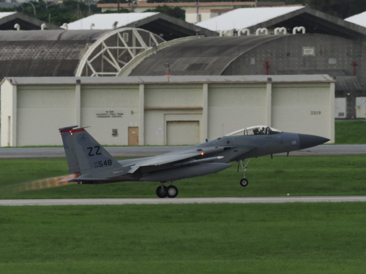 OKARIN1028's tweet image. F-15のアフターバーナー綺麗に出てくれました！
#嘉手納基地
#F15C