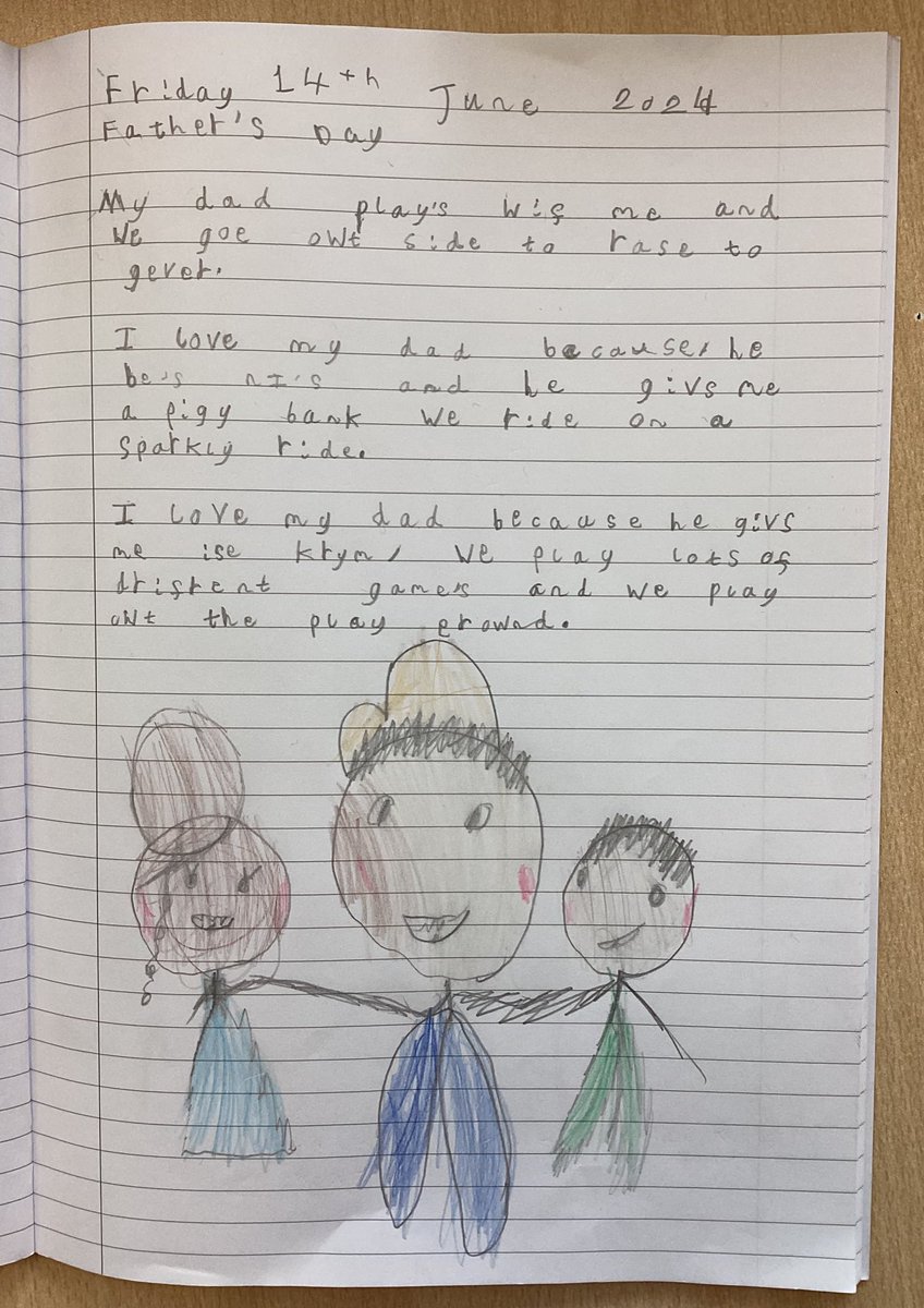 sa_year1's tweet photo. In Yr1 we have been talking about why our dad’s are so special. Here is what some of the children wrote. https://t.co/jkNPnxkMcr