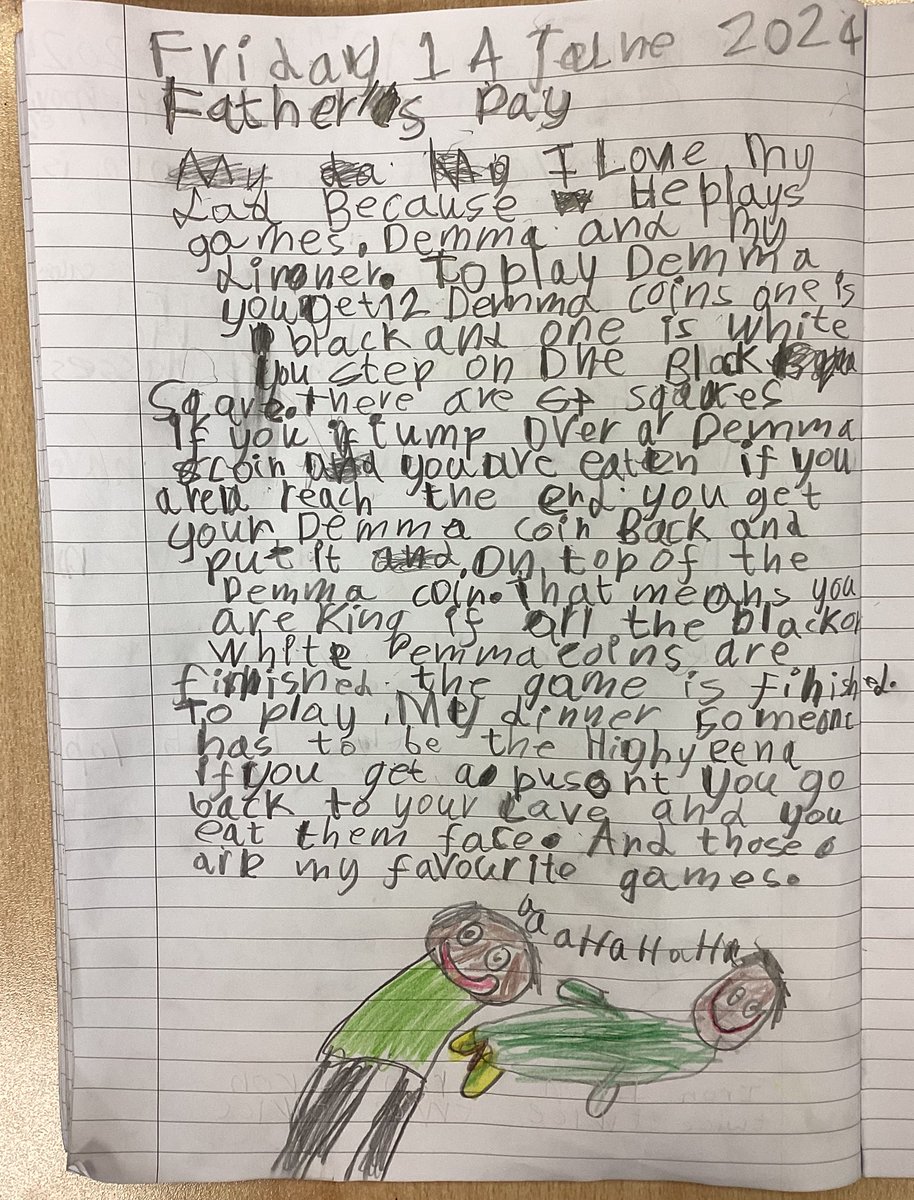sa_year1's tweet photo. In Yr1 we have been talking about why our dad’s are so special. Here is what some of the children wrote. https://t.co/jkNPnxkMcr