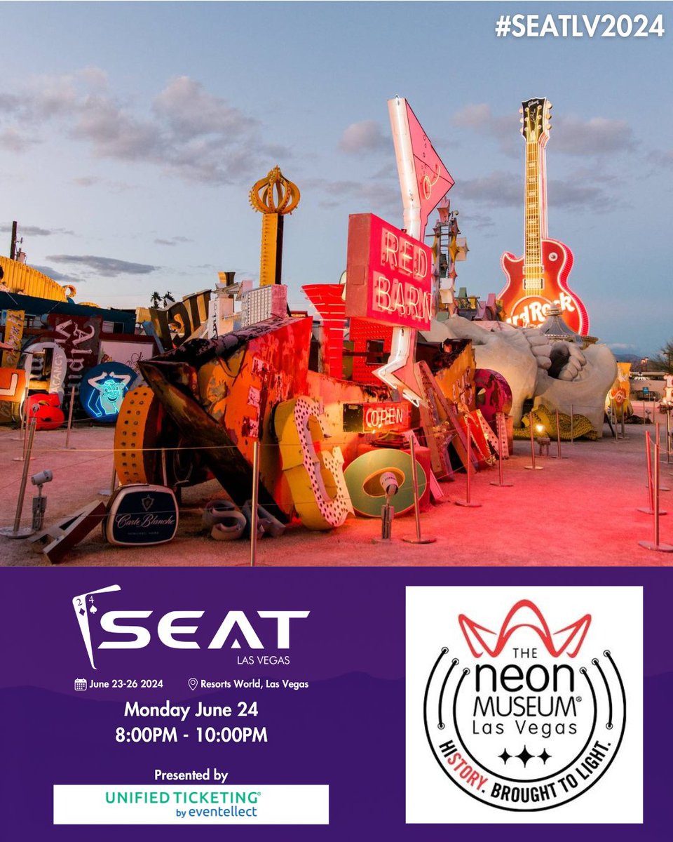 Have you RSVPed for the <a href="/NeonMuseum/">The Neon Museum</a>  event on Monday night at #SEATLV2024?  

There are only 60 spots, so first come, first served.  

RSVP - community.seatconference.com/events