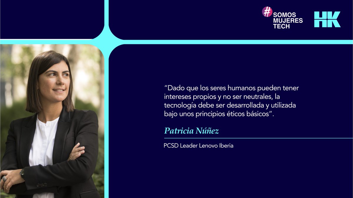 Hill & Knowlton Spain (@hk_spain) on Twitter photo Esta semana en #SomosMujeresTech 👩🔬, <a href="/PatNunezS/">Patricia Nuñez</a>, PCSD Leader de <a href="/LenovoES/">Lenovo España</a> Iberia💻, reflexiona sobre la necesidad y la responsabilidad de preservar la #ética en el campo de la Inteligencia Artificial.
Lee el artículo en: <a href="/innovadores_inn/">Disruptores e Innovadores</a> bit.ly/4eqfh7x Esta semana en #SomosMujeresTech 👩🔬, <a href="/PatNunezS/">Patricia Nuñez</a>, PCSD Leader de <a href="/LenovoES/">Lenovo España</a> Iberia💻, reflexiona sobre la necesidad y la responsabilidad de preservar la #ética en el campo de la Inteligencia Artificial.
Lee el artículo en: <a href="/innovadores_inn/">Disruptores e Innovadores</a> bit.ly/4eqfh7x
