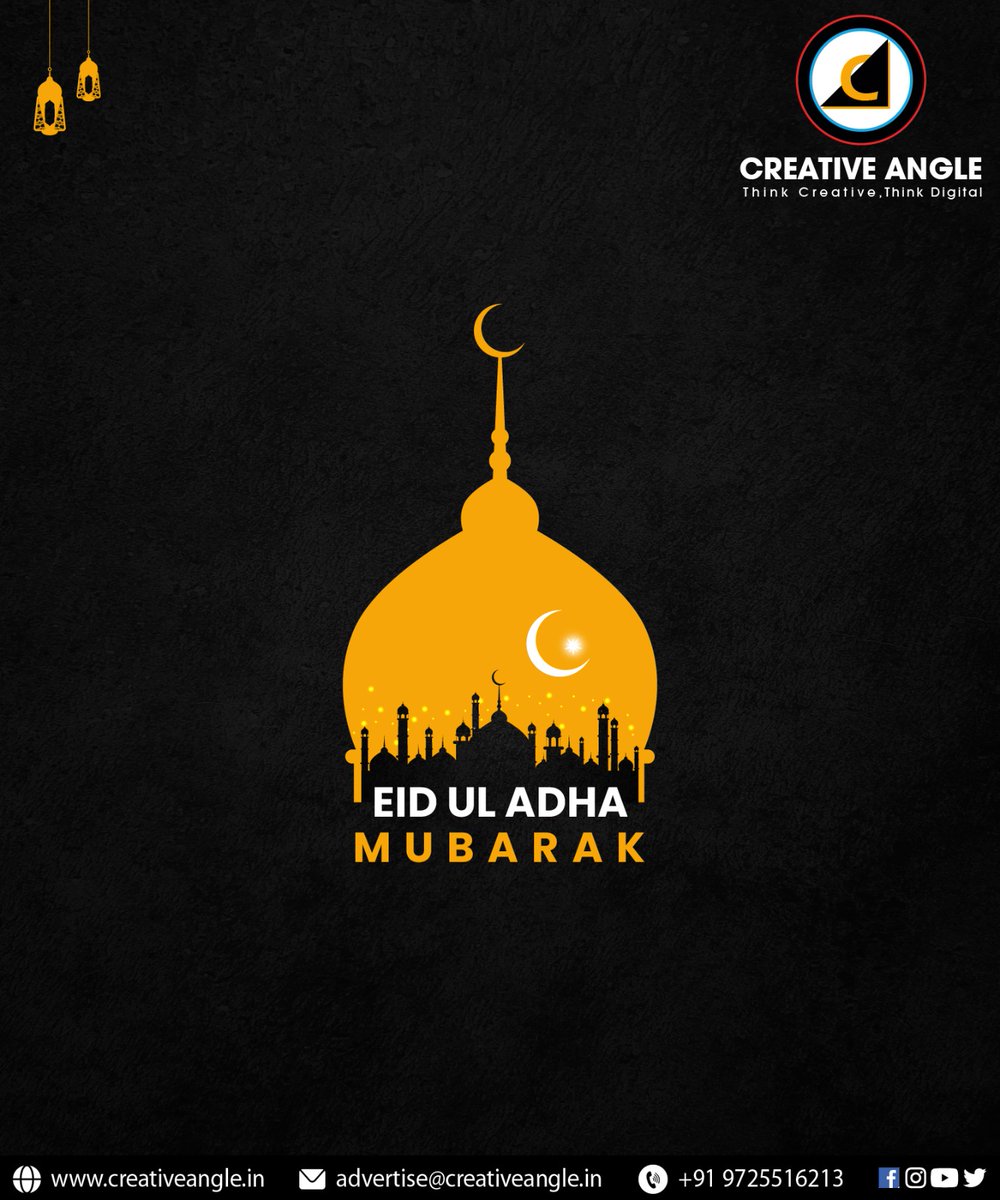 creativeangle26's tweet photo. Wishing you the most memorable celebrations with your dear ones. EID-UL-ADHA MUBARAK from Team @creativeangle26  
Creative Angle:- https://t.co/OmBTvCY3lx
Feel Free To */DM Us 

#creativeangledesigning #EidulAdha2024 #Socialmediamarketing #VideoMarketing #branding #gandhidham https://t.co/I9OcJ4TMtm