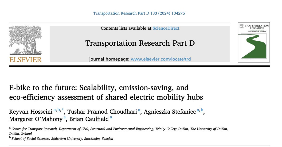 📢New research just published on the potential of shared e-bikes to cut transport emissions.  

Available open access here: authors.elsevier.com/sd/article/S13…