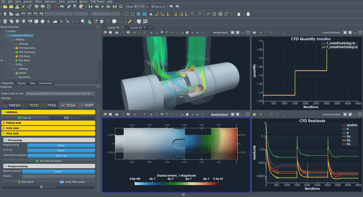 LubosPirkl's tweet image. 🔧🌊 Hydraulic valve simulation in TCAE's engineering simulation environment! 💪🔬
Download our free tutorial for Hydraulic Valve CFD+FEA+FSI simulation and unlock a world of possibilities! 📲💡💻
cfdsupport.com/download-cases…
#EngineeringSimulation #HydraulicValves #TCAE