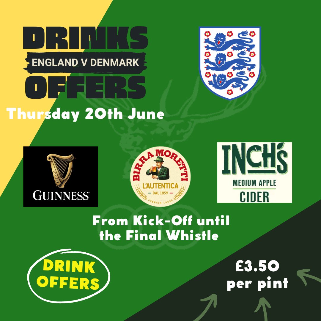 Come and watch @england in their opening @euro2024 match against Denmark LIVE at the Rugby Club. We have food all evening and drinks offers from the kick off until the final whistle.