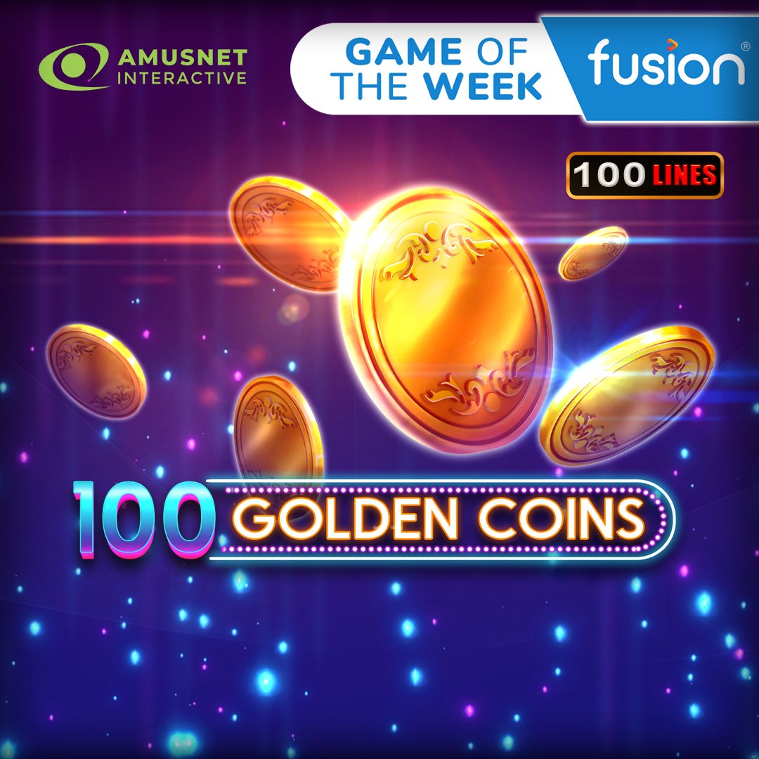 Step into a world of riches with our ✨Game of the Week✨

Introducing: 100 Golden Coins by Amusnet Gaming, a 5-reel, 100 fixed paylines game!

📅 Available June 19

Find this game among 14,000+ other games on our Fusion® aggregation platform.

#Fusion #GameOfTheWeek #MoreGames