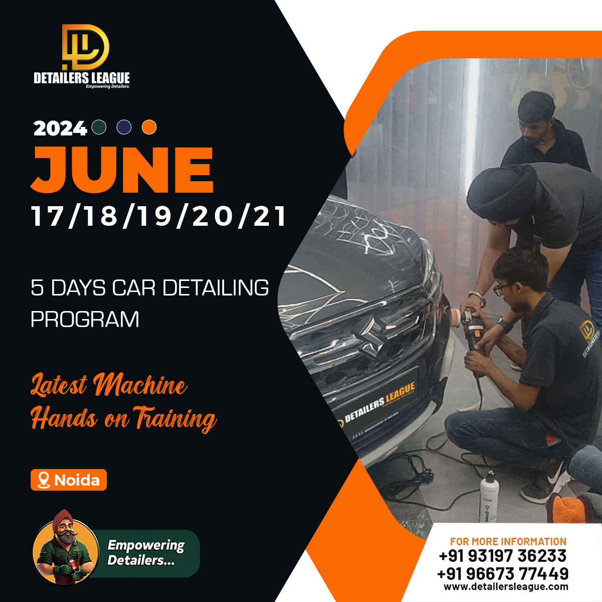 detailersleague's tweet image. 🚀 Join our 5-day Car Detailing Program! Learn expert coating application and earn a shop &amp;amp; personal certificate. 🎓 Includes a dedicated tag section for easy identification. 🚗✨ Perfect for boosting your skills and business!
#detailersleague
#PPFTraining
#WrappingTraining