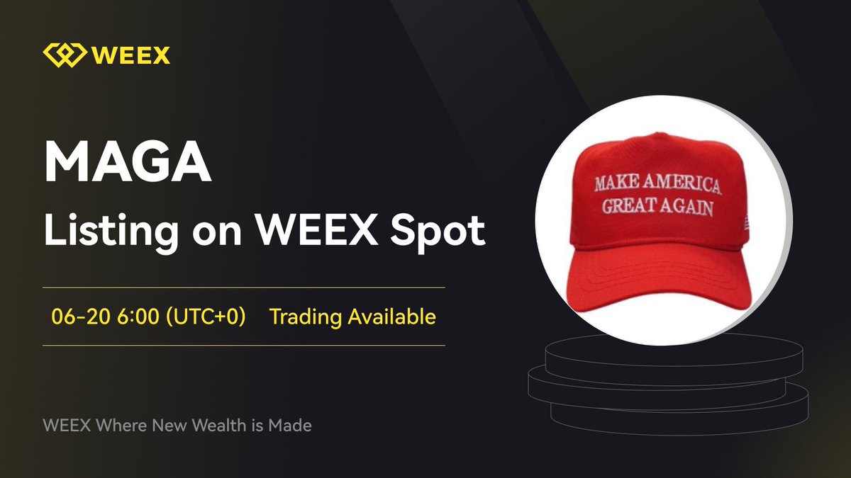 Another crypto exchange has listed $MAGA, bringing the total to 23  exchanges.