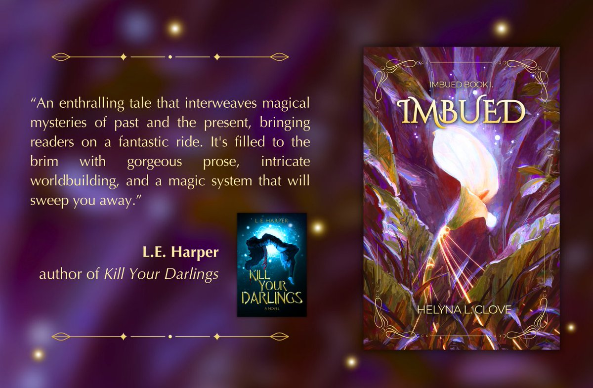 Hel β¨ || Untwining... β¨πͺ· (@helynalc) on Twitter photo The fabulous <a href="/dragonspleen/">KILL YOUR DARLINGS is on book tour π</a> reached into my chest & pulled my heart out with her novel Kill Your Darlings, that threads intensely personal themes through a fantasy story with expert hands. It empowered me to do similarly in my book.
Having a blurb from her means the world to me. The fabulous <a href="/dragonspleen/">KILL YOUR DARLINGS is on book tour π</a> reached into my chest & pulled my heart out with her novel Kill Your Darlings, that threads intensely personal themes through a fantasy story with expert hands. It empowered me to do similarly in my book.
Having a blurb from her means the world to me.