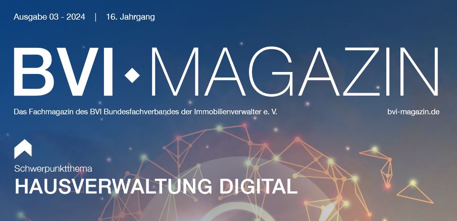 Jetzt schon online, in den nächsten Tagen bei Ihnen als Mitglied im Postkasten: die neue Ausgabe des #BVI-Magazins! Unser Schwerpunkt: #Hausverwaltung digital. Wir zeigen, wie Sie und Ihr Unternehmen von den neuesten #Techniktrends profitieren. 👉 t1p.de/uinu2