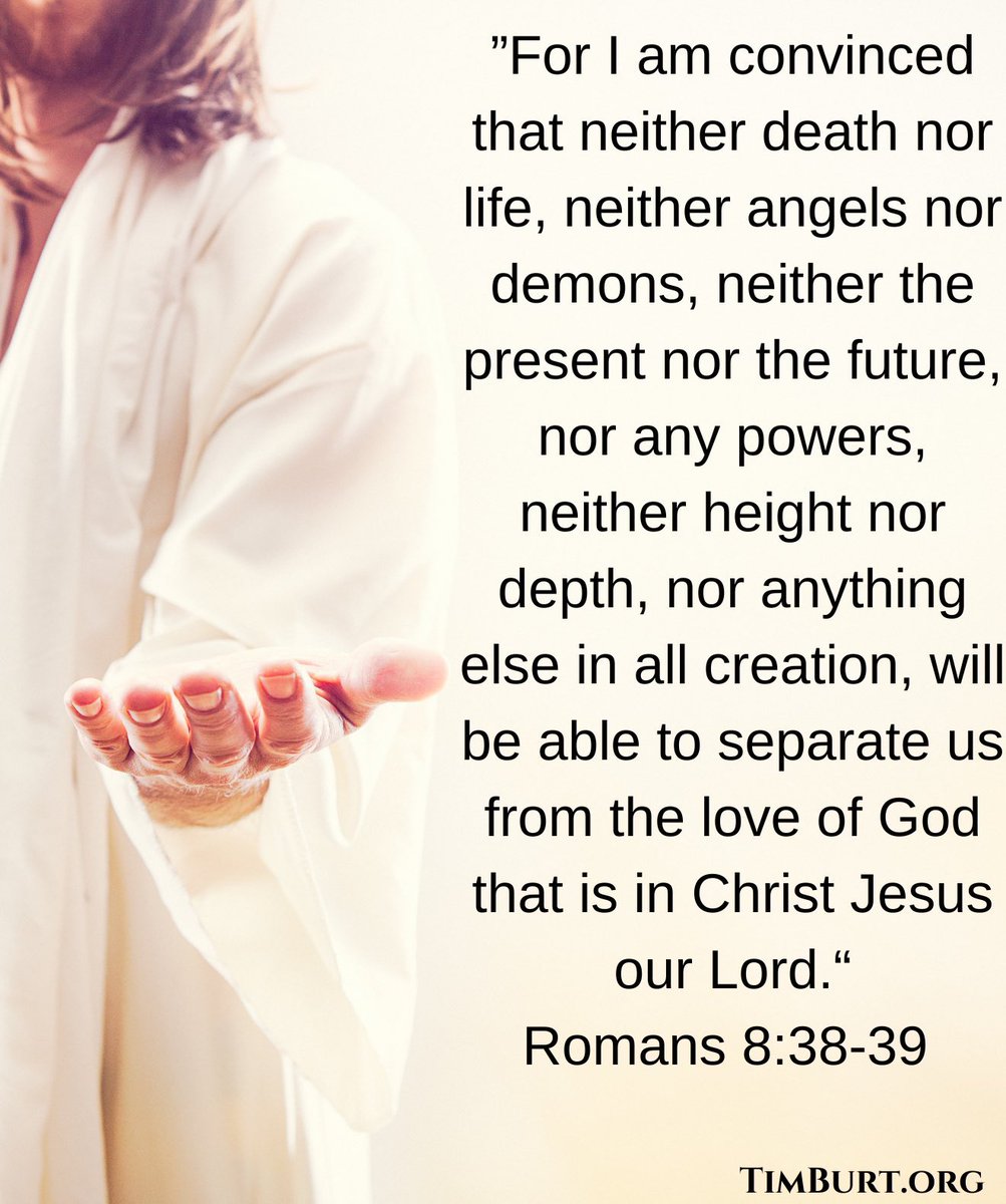 TimBurt's tweet photo. Nothing can separate us from His love! Thank you Jesus! https://t.co/HBULTy1qjJ