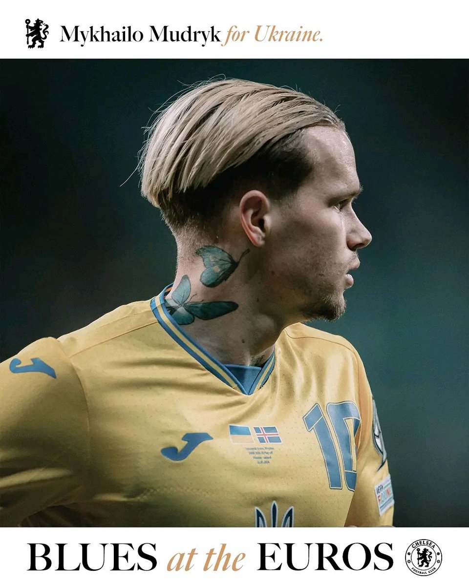 ChisomChelsea1's tweet photo. Mykhailo Mudryk makes his #EURO2024 Debut with Ukraine today ✅

Good luck MISHA ⭐

#CFC #CHISOMOROGWU #CHISOMCHELSEA https://t.co/lMh1FftWNH