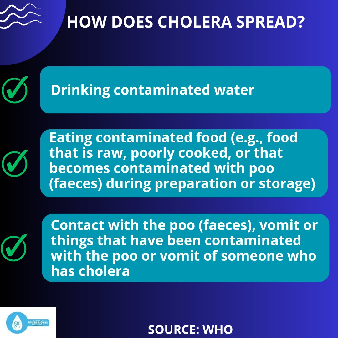 There are several ways #Cholera can spread, including making unprotected contact with the body of someone who has died from cholera. 

#CholeraOutbreak