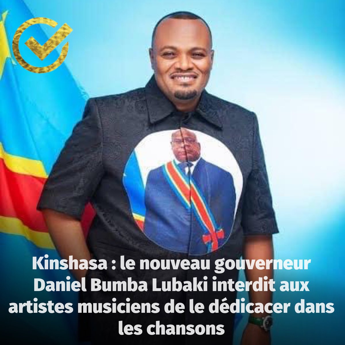 mbotecd's tweet image. #Kinshasa : le nouveau gouverneur Daniel Bumba Lubaki @daniel_bumba_01 interdit aux artistes musiciens de le dédicacer dans les chansons – #Mbote - zurl.co/q3SE