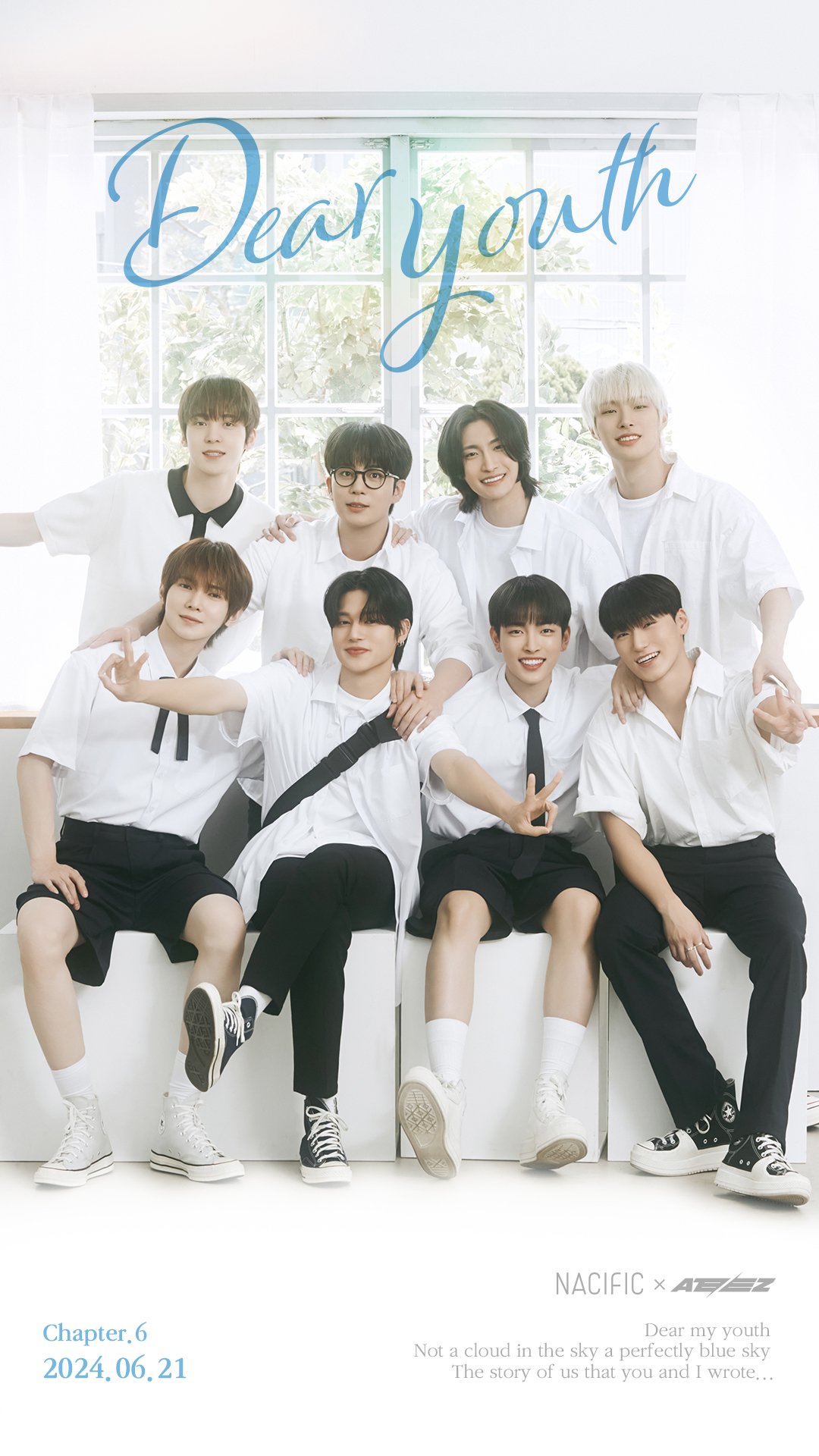 新品 未開封 ATEEZ NACIFIC 【公式】特典 自撮りフォトカード全員 ATEEZ x Nacific Flowering Day with ATEEZ / Flower Official