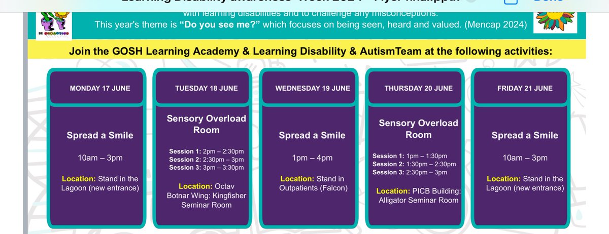 GOSH Learning Academy (@goshlearnacad) on Twitter photo Our LD and autism team have a busy week of activities planned to celebrate #learningdisabiltyweek today they are spreading a smile in the Lagoon from 10am- 3pm go take a look! <a href="/cathyrobertsdec/">Cathy Roberts</a> @stephenwhyteacp <a href="/Putneygirl09/">Vicky Downs</a> <a href="/pyewoman/">Kate Pye</a> <a href="/LuckettTracy/">tracy luckett</a> Our LD and autism team have a busy week of activities planned to celebrate #learningdisabiltyweek today they are spreading a smile in the Lagoon from 10am- 3pm go take a look! <a href="/cathyrobertsdec/">Cathy Roberts</a> @stephenwhyteacp <a href="/Putneygirl09/">Vicky Downs</a> <a href="/pyewoman/">Kate Pye</a> <a href="/LuckettTracy/">tracy luckett</a>