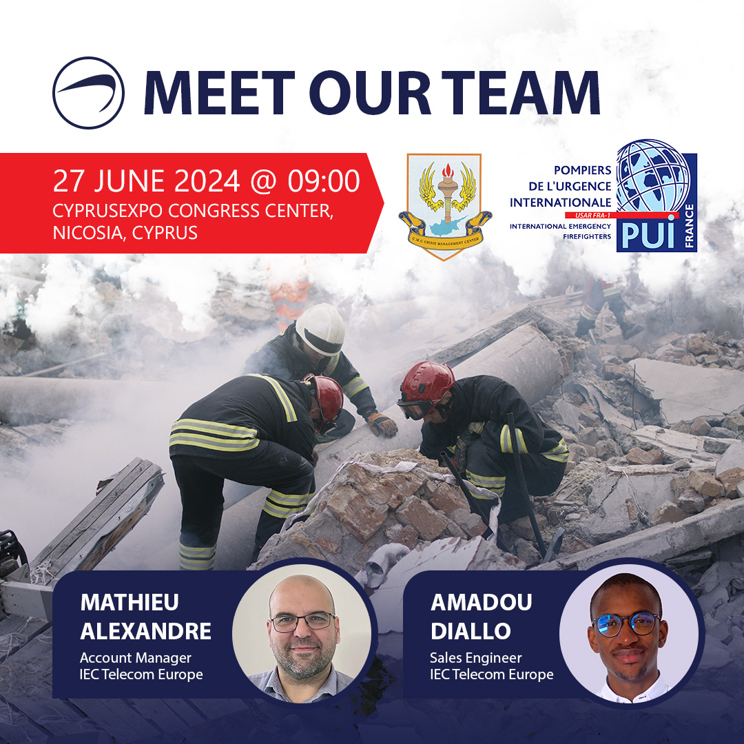 iectelecom's tweet photo. Mathieu Alexandre &amp; Amadou Diallo will be in #Cyprus next week to showcase our #PTT @TraksatM2M system. This is an excellent #training opportunity in support of the CMC &amp; #PUI #crisis management center in the region. Meet us on June 27th. https://t.co/M7LV5cLkGX