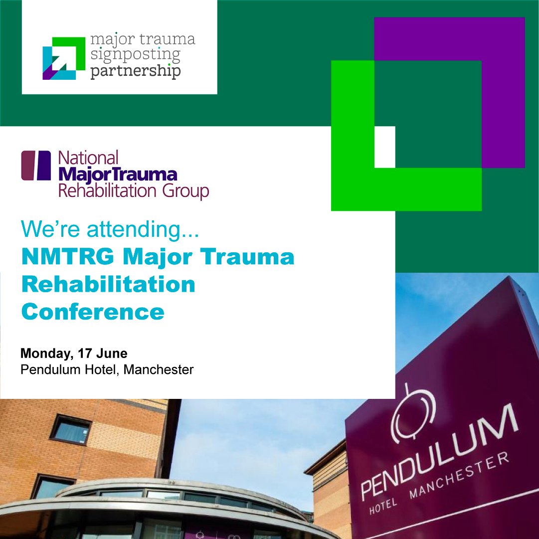 Over the next two days, we will be attending NMTRG Major Trauma Rehabilitation Conference!

This is a great chance to talk to the MTSP team about all the ways we help NHS trusts deliver exceptional service for Major Trauma patients.

Come &amp; find us – we’d love to chat!