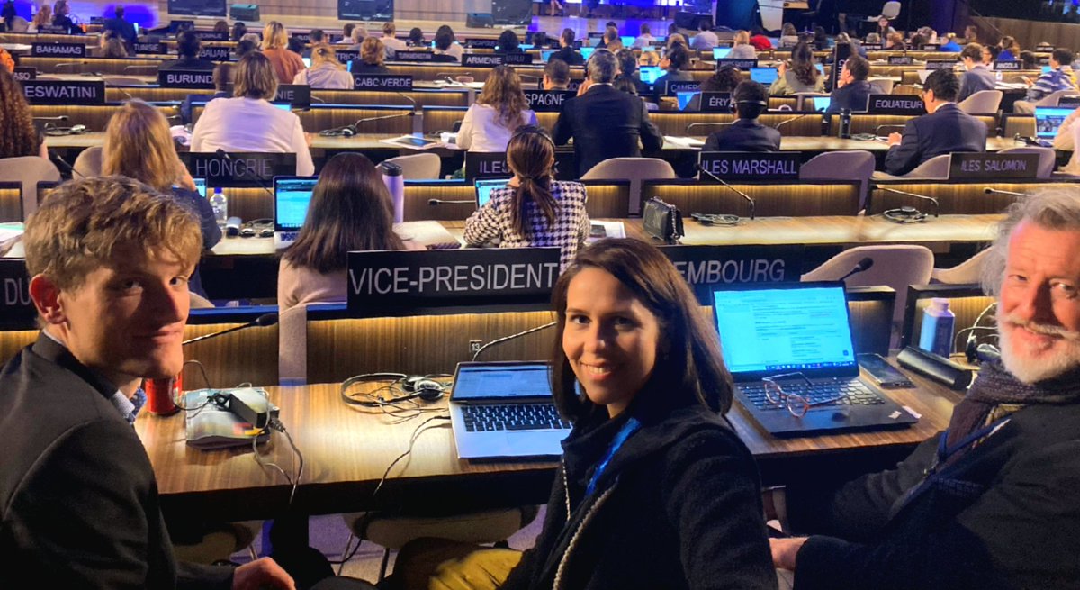 LUinParis's tweet photo. 📸  Flashback at last week's 🔟th Session of the Gen. Assembly of States Parties to the Convention for the Safeguarding of the Intangible Cultural Heritage @UNESCO Luxembourg 🇱🇺 has been elected as Vice-Chair and is happy to contribute to the safeguarding of the #2003convention https://t.co/cZGLQPZPcd
