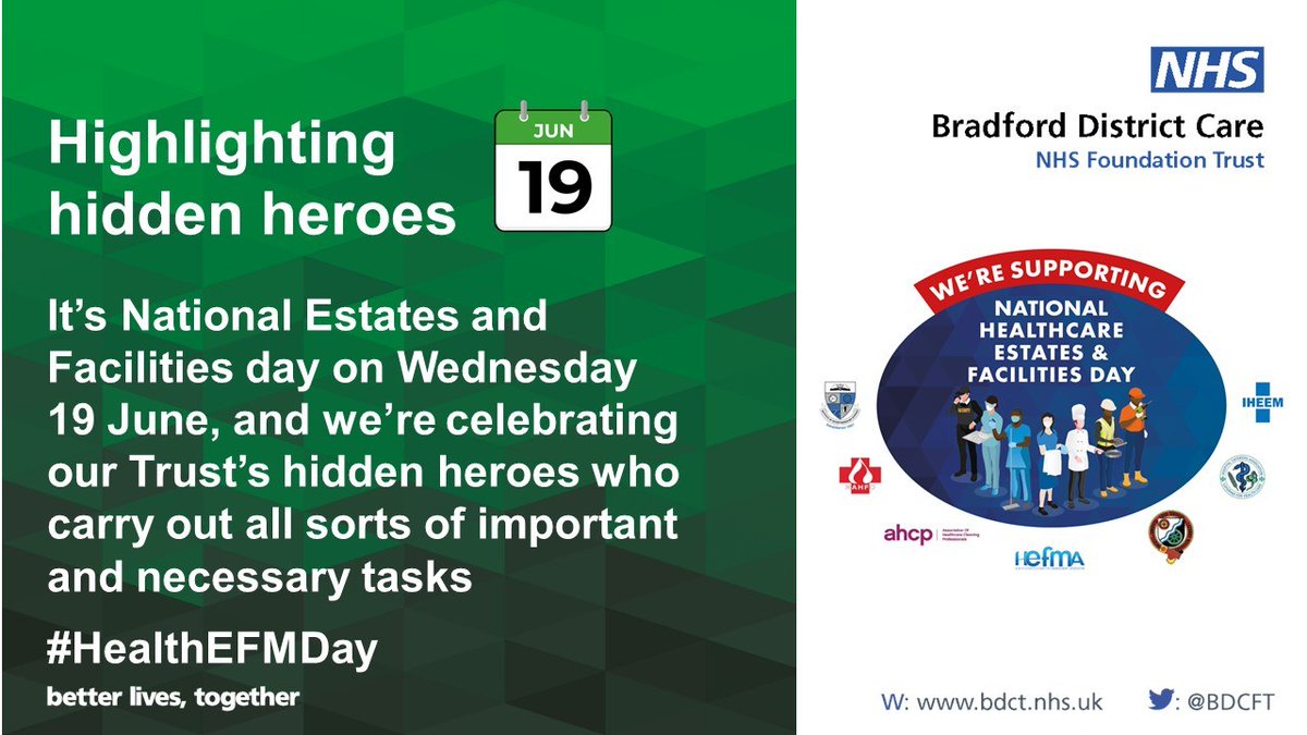 Did you know, our Estates and Facilities team includes plumbers, receptionists, chefs, health safety and fire specialists, security staff, gardeners… the list goes on and we’re celebrating the work of our hidden heroes this week. #HealthEFMDay
