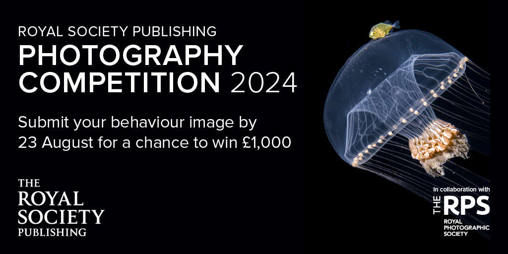 Royal Society Publishing (@rsocpublishing) on Twitter photo Are you studying or working in science with an interest in photography? Submit your photo to one of our five categories for the chance to win an overall prize of £1,000 and a one-year membership to <a href="/The_RPS/">The Royal Photographic Society</a>. ow.ly/IVrF50Sf8a7 | #RSPphotocomp #AnimalBehaviour Are you studying or working in science with an interest in photography? Submit your photo to one of our five categories for the chance to win an overall prize of £1,000 and a one-year membership to <a href="/The_RPS/">The Royal Photographic Society</a>. ow.ly/IVrF50Sf8a7 | #RSPphotocomp #AnimalBehaviour