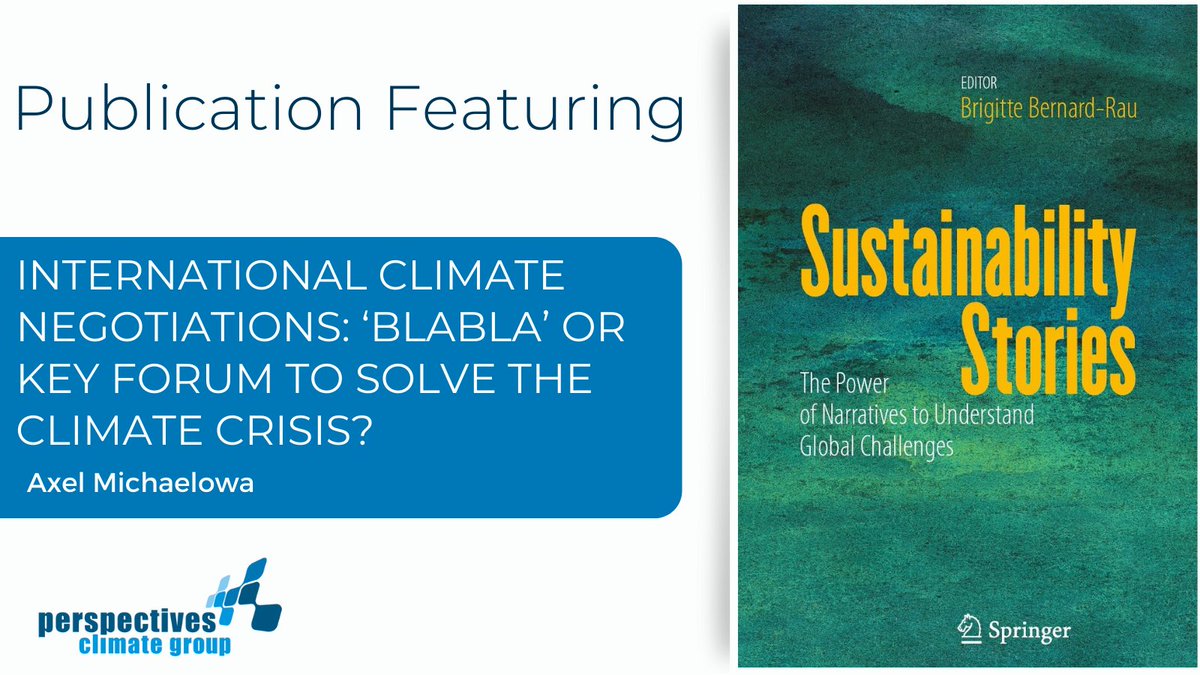 How can an individual influence global climate policy? 
Featured in “Sustainability Stories: The Power of Narratives to Understand Global Challenges,” Axel Michaelowa answers questions that anyone striving to make an impact in this field asked themselves.📖lnkd.in/d5Dz8yvs