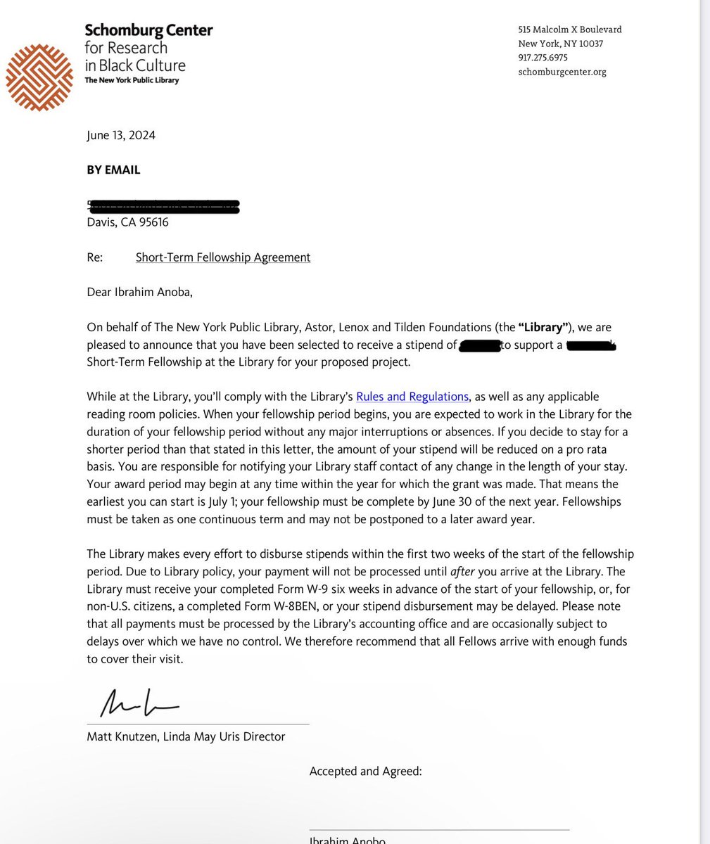 Winning a fellowship from @NYPL is a dream come true!