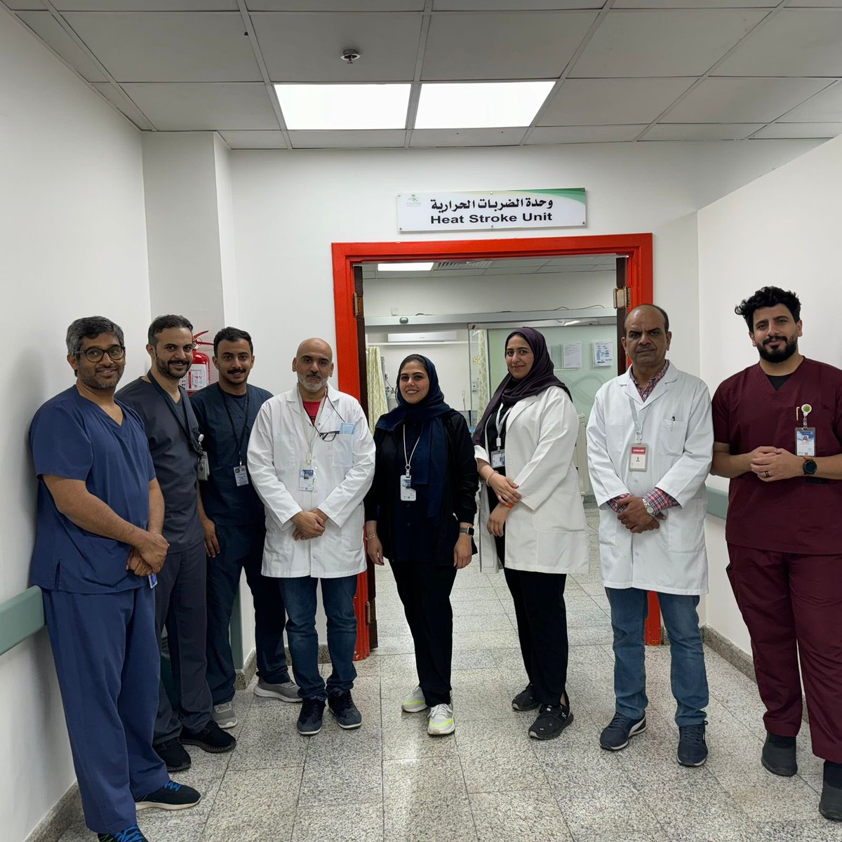 Our team from KAIMRC &amp; MOH is in Makkah for the pilgrimage, researching the health impacts of extreme heat. Using Omics &amp; GWAS,  to understand heat stroke &amp; exhaustion at the molecular level and identify therapeutic targets #ExtremeHeat #climateaction