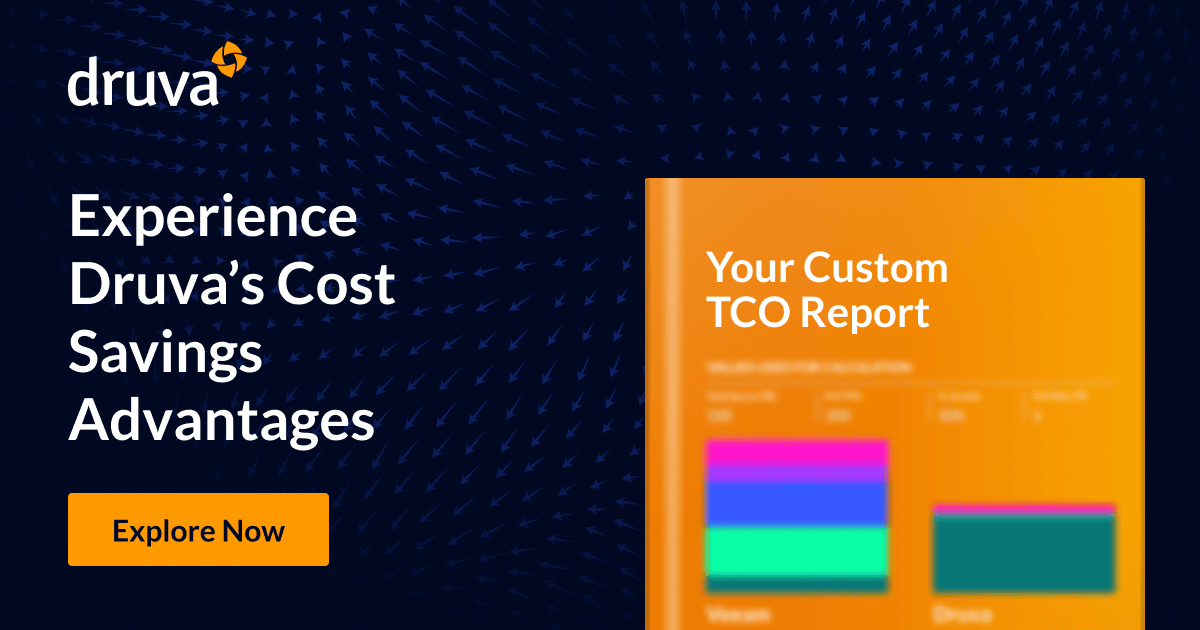MEdwardsDruva's tweet photo. Don't let the hidden costs of the legacy approach to data protection drain your budget! Discover the savings of switching to Druva's 100% SaaS-based data security. 

Get your customized TCO report in under 2 minutes! - https://t.co/wefjS1Wua6

#DataProtection #DataSecurity #SaaS https://t.co/UPC2PjwANT