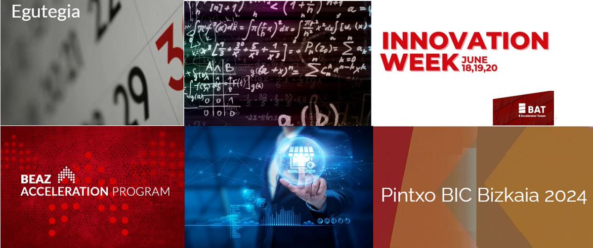 BizkaiaEmpresa's tweet photo. #BizkaiaDenontzat 

❗️ Asteko agenda #BeazBizkaia

1️⃣7️⃣ #BCAM Modelizazio Matematikoko 
1️⃣8️⃣ #BATInnnovationWeek
1️⃣8️⃣ #BeazAccelerationProgram
1️⃣9️⃣ #BEP Komunitatearen topaketa 
1️⃣9️⃣ Pintxo #BICBIzkaia

https://t.co/wTmeHAVBDo https://t.co/BiEPyNZ3Ip