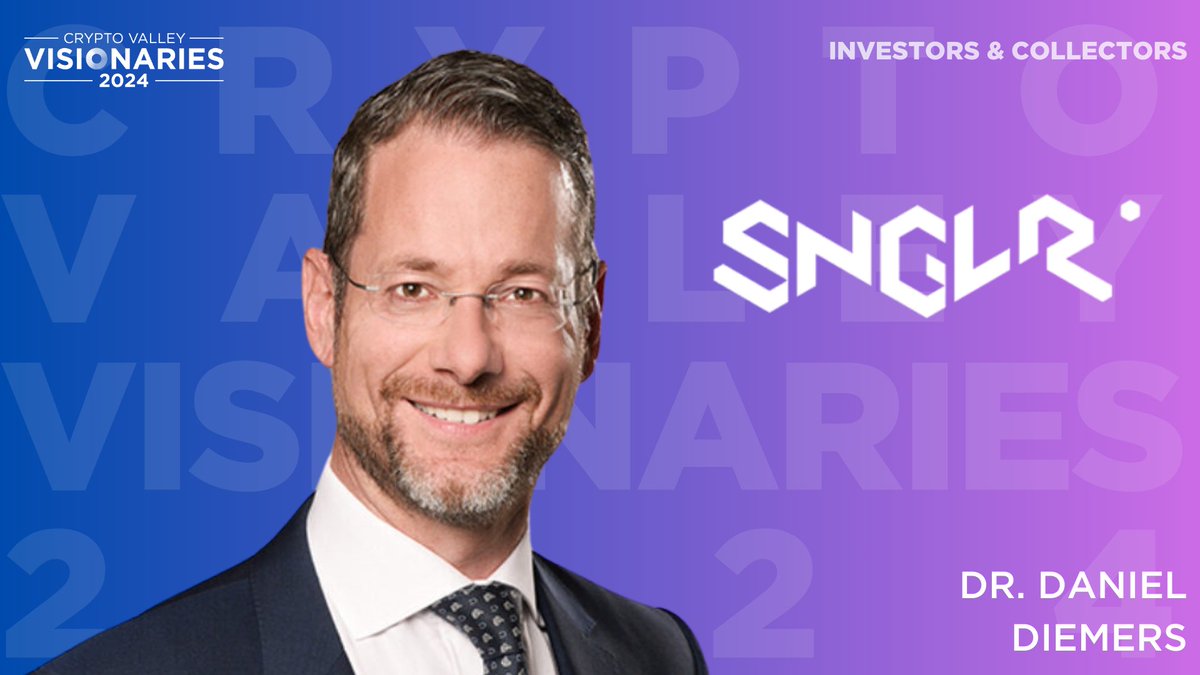 Happy to be part of #Switzerland #Cryptovalley list of Visionaries - while I did most of my contributions as strategy consultant (corp adoption) and association builder (CVA, SBF), nice to be in category Investors &amp; Collectors #OnwardsAndForwards ¦ <a href="/SNGLR3/">SNGLR Group</a> XTF VC Fund <a href="/SNGLR_NFT/">SNGLR.NFT</a>