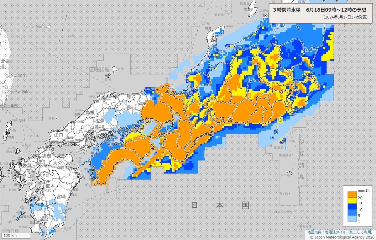 arakencloud's tweet photo. 水害にお気をつけください。
低気圧や前線の影響で大気の状態が非常に不安定、南西諸島と西日本では18日にかけて、東日本では18日は大雨予報です。線状降水帯が予想されていなければ安全というわけではありません。水害に警戒をお願いします。最新の気象情報を確認して安全にお過ごしください。 https://t.co/VKf3mvJLj2