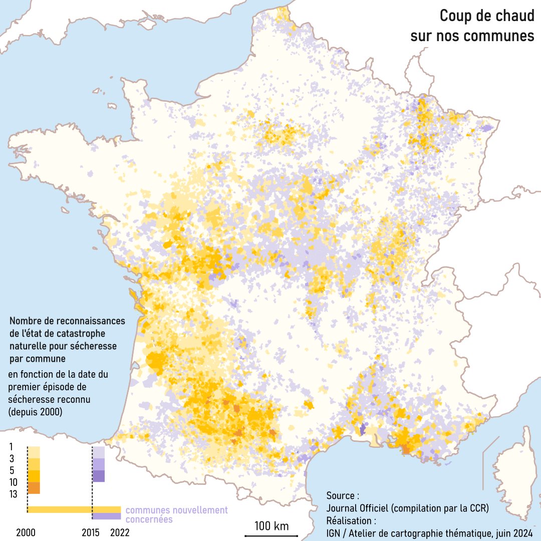 [Journée mondiale de lutte contre la désertification et la sécheresse 🍂] 

🔥 Si le printemps a pu nous paraître pluvieux, la France n'en reste pas moins sujette à des épisodes de sécheresse de plus en plus fréquents ces dernières années. Températures en hausse, précipitations