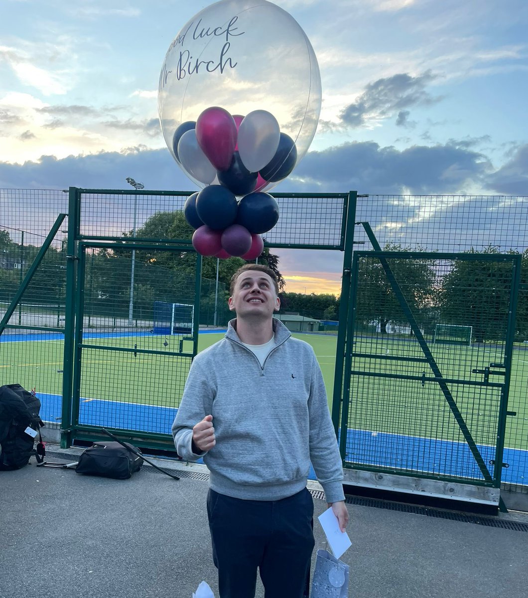 A lovely send off for our head of hockey Mr Birch, who enters his last 3 weeks at BGS. 6 years of unbelievable hard work &amp; dedication, watching the hockey grow from strength to strength 💕🏑 #BGSHockey
