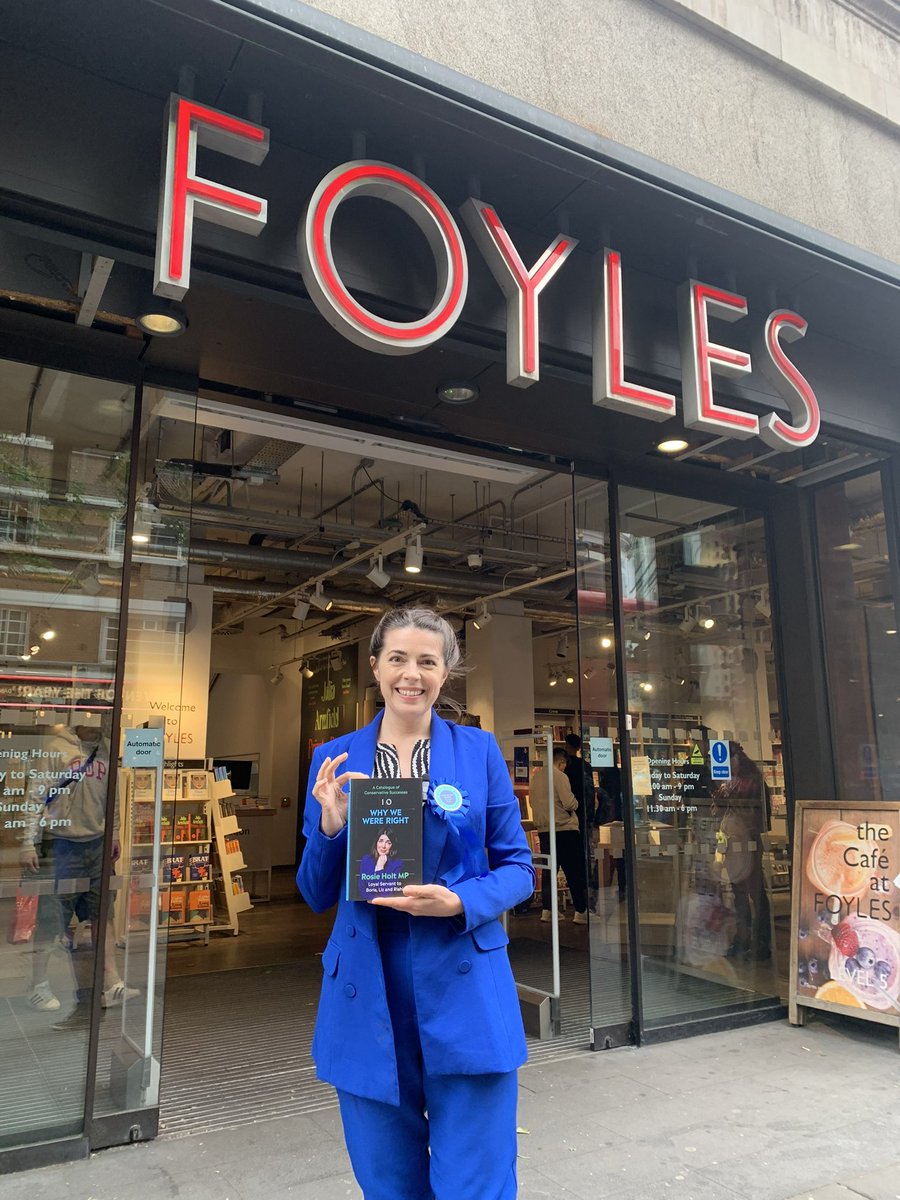 RosieisaHolt's tweet photo. Visited important bookshops to tell them about my book #WhyWeWereRight and now they are all going to vote conservative. Book : https://t.co/GFMhyTEZHg https://t.co/nhrt7F7ZMJ