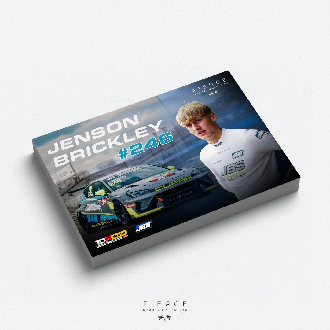 FierceSports_'s tweet photo. Hero cards for Jenson Brickley, competing in the 2024 TCR Spain Touring Car Championship 🇪🇸⁠
⁠
We offer a full service including design, print, and delivery to your door, ensuring you're fully stocked for the next event ✍️⁠ https://t.co/yLrFUlHDH5