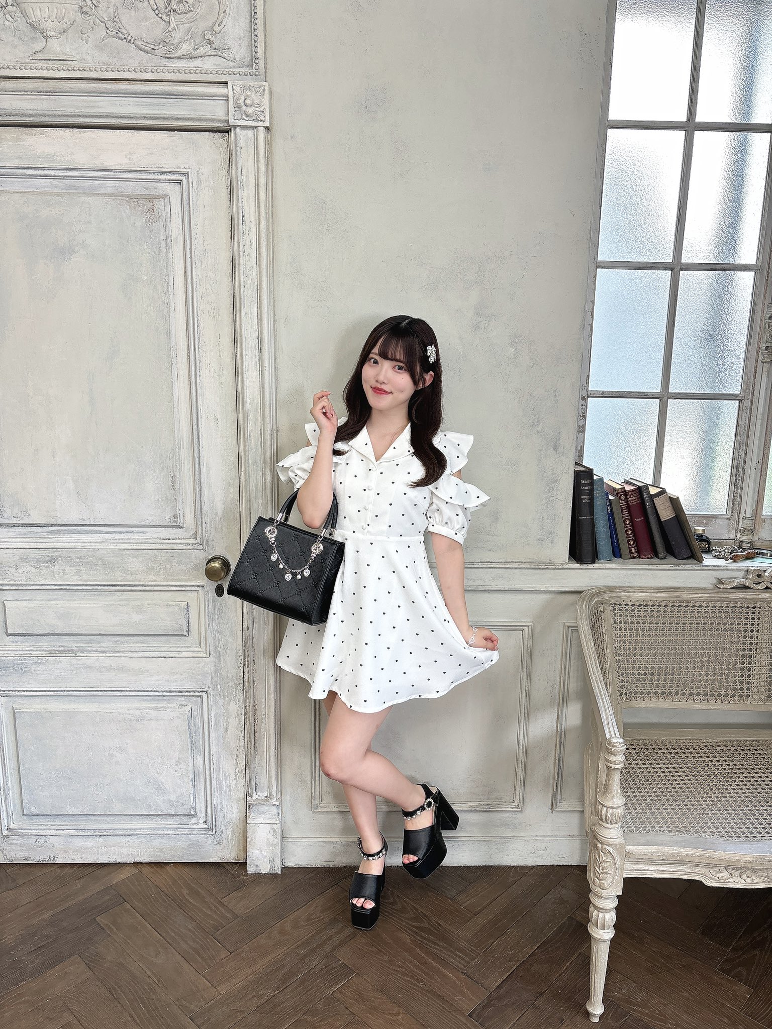 (K05719) 美品 ハー HER. ツイードアシメロンパース evelyn on X: 