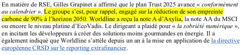 Vincent Auriac (@v_auriac) on Twitter photo Très fier de voir le Score Carbone <a href="/Axylia_/">Axylia | Certifiée B Corp</a> cité durant l'AG de <a href="/WorldlineFrance/">Worldline France</a> aux cotés des leaders mondiaux <a href="/MSCI_Inc/">MSCI</a> et <a href="/EcoVadisFR/">EcoVadis France</a> et repris dans cet article de <a href="/ArthurLeDenn/">Arthur Le Denn</a> dans <a href="/InvestirFr/">Investir</a>. Très fier de voir le Score Carbone <a href="/Axylia_/">Axylia | Certifiée B Corp</a> cité durant l'AG de <a href="/WorldlineFrance/">Worldline France</a> aux cotés des leaders mondiaux <a href="/MSCI_Inc/">MSCI</a> et <a href="/EcoVadisFR/">EcoVadis France</a> et repris dans cet article de <a href="/ArthurLeDenn/">Arthur Le Denn</a> dans <a href="/InvestirFr/">Investir</a>.