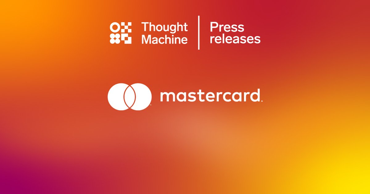 Thought Machine (@thoughtmachine) on Twitter photo We’re proud to announce an expanded partnership with <a href="/Mastercard/">Mastercard</a>, making us their first strategic end-to-end partner in the core banking space. Together we're accelerating the global modernisation of core banking and payments.
Learn more here:
thoughtmachine.net/press-releases… We’re proud to announce an expanded partnership with <a href="/Mastercard/">Mastercard</a>, making us their first strategic end-to-end partner in the core banking space. Together we're accelerating the global modernisation of core banking and payments.
Learn more here:
thoughtmachine.net/press-releases…