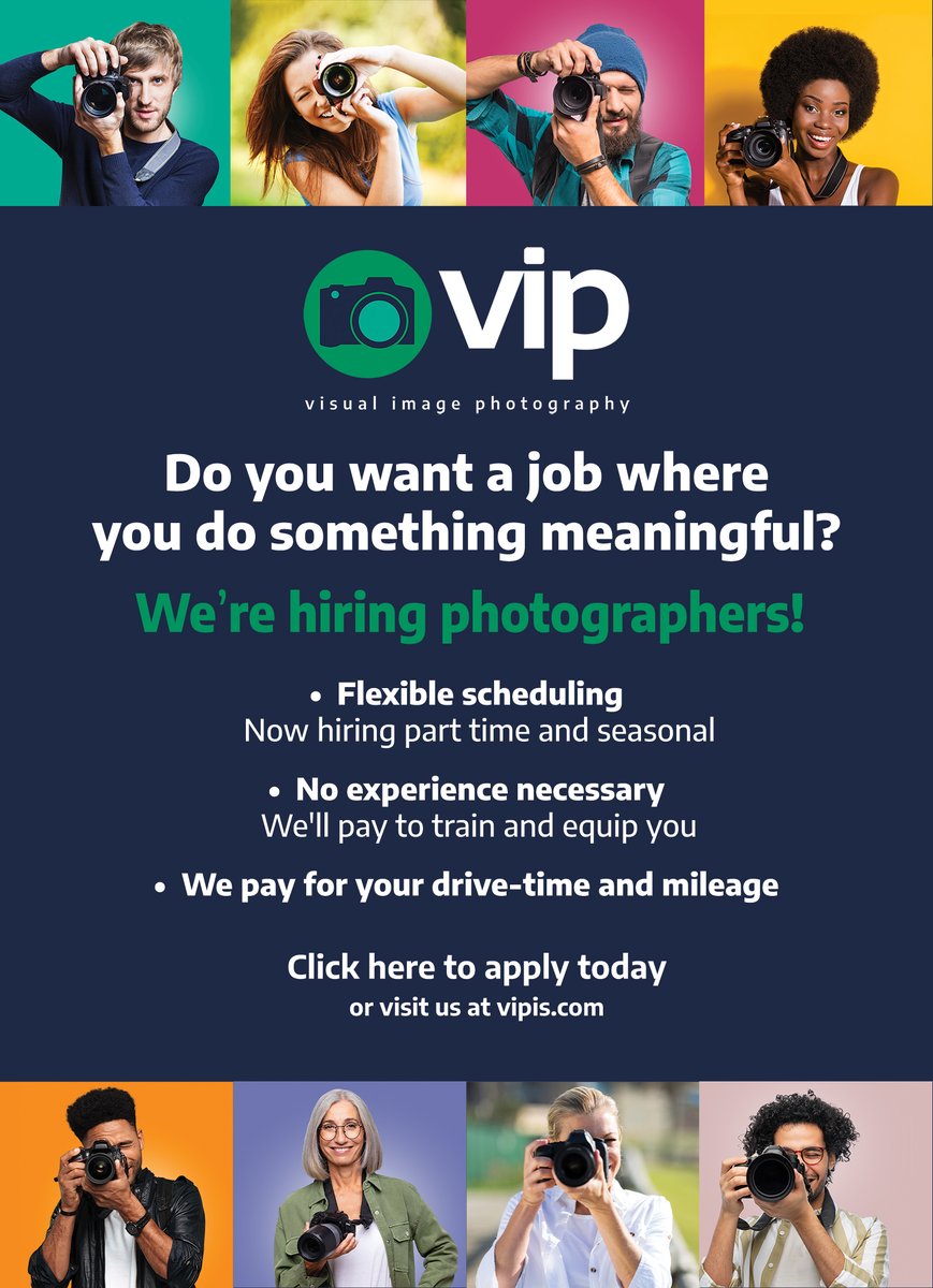Join the team at VIP and love what you do!  Click here to apply today: …magephotographyinc.applicantstack.com/x/openings