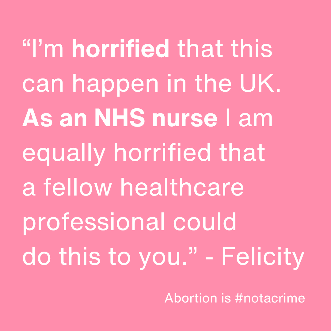 Katie is being prosecuted for an NHS abortion that went wrong – through no fault of her own – after being sent pills by post. We have 27 days to raise funds for her trial. Please help today: crowdjustice.com/case/notacrime

All excess funds will go to other women in similar situations.