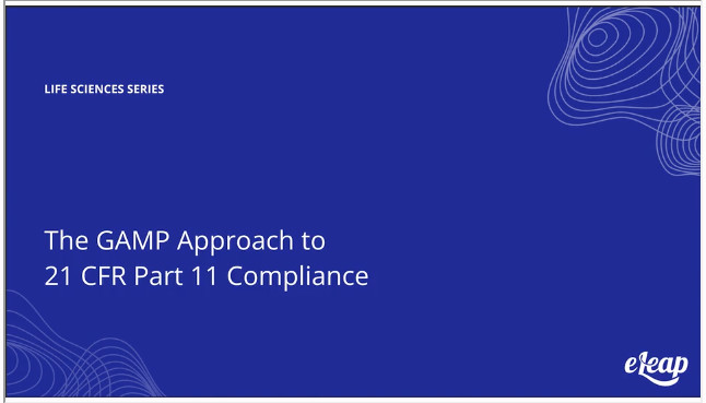 eLeaP's tweet image. Enhance your understanding of 21 CFR Part 11 compliance with our course on The GAMP Approach to 21 CFR Part 11 Compliance.
Course Highlights:
Key aspects of 21 CFR Part 11
Applying the GAM... eleap.me/4esWRD8
#eLeaP #ComplianceTraining #21CFRPart11 #GAMPApproach #Elearning