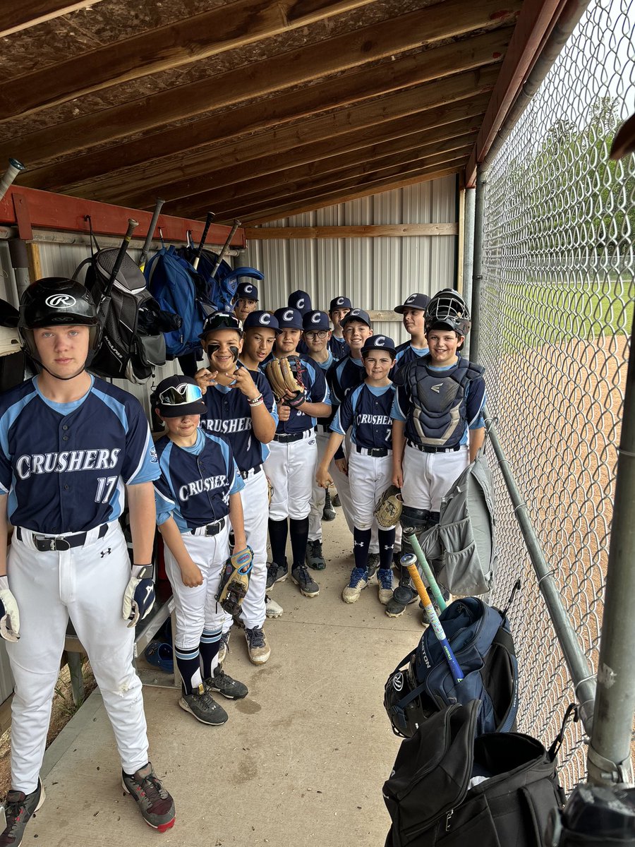CrushersBB's tweet photo. 13U CRUSHED it in Rocky Mountain House this weekend - two wins, one rain out AND an out of the park home run from Brody Black! @BaseballAlberta https://t.co/ltl1BoUjiX