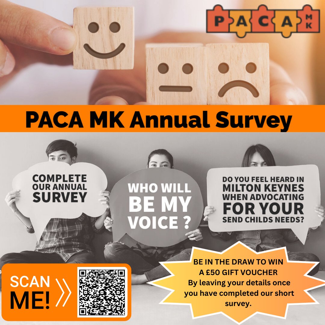 PACA MK Annual Survey - please complete the survey by using this link:
surveymonkey.com/r/PACA_SENDSUR…
The closing date is 1st July 2024 so don’t delay complete today!